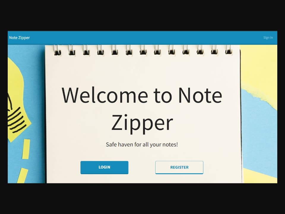 Note Zipper